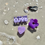 LOVE Word Claw in Lilac