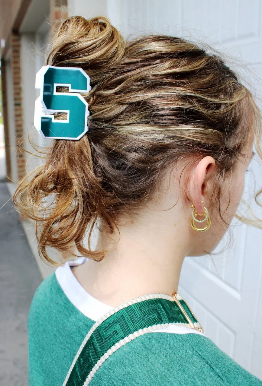 Michigan State® Block S Logo Claw - Fizzy