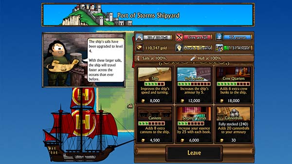 Swords and Sandals Pirates Screenshot